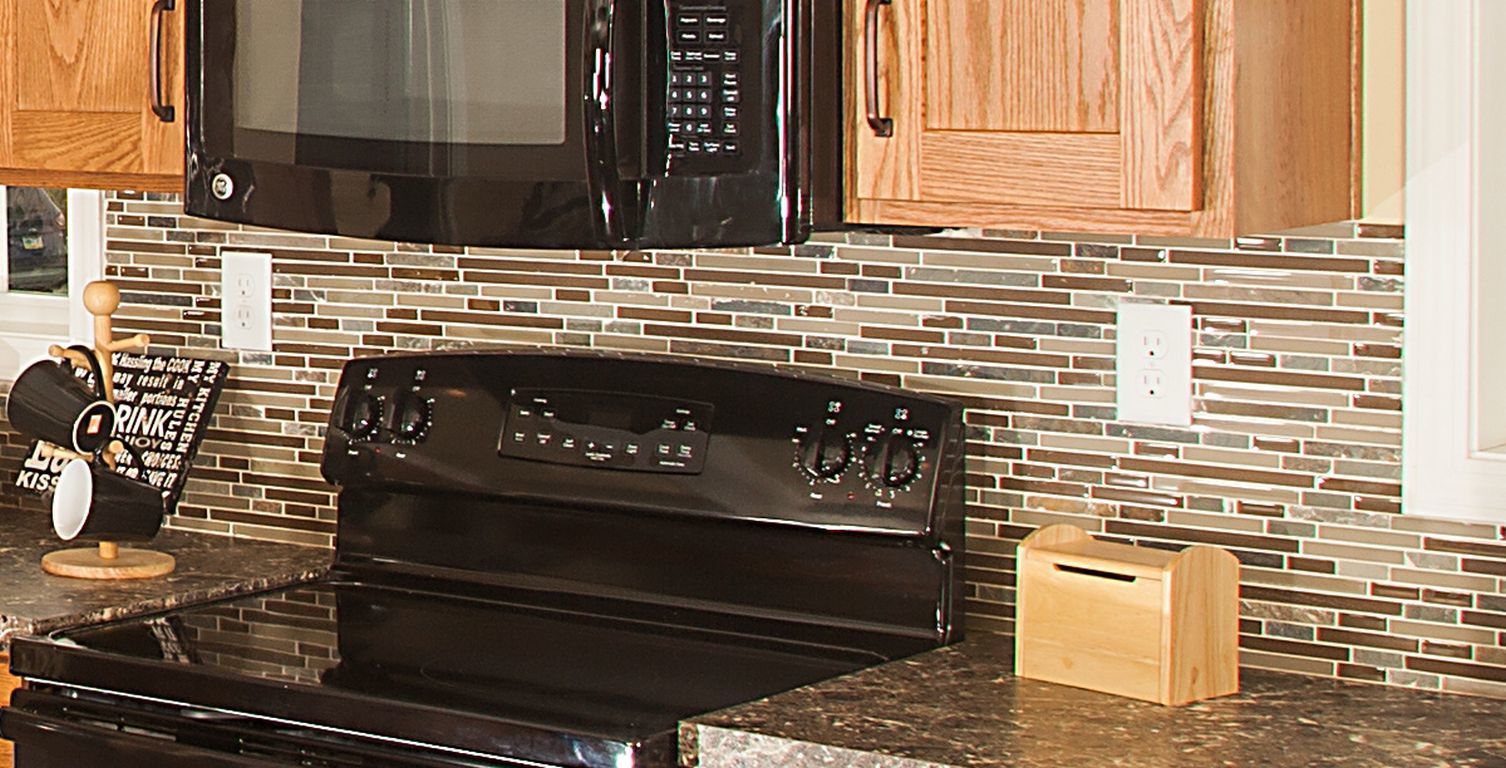 Linear Mosaic Full Backsplash Pennwest Homes - Linear Mosaic Full Backsplash Pennwest Homes